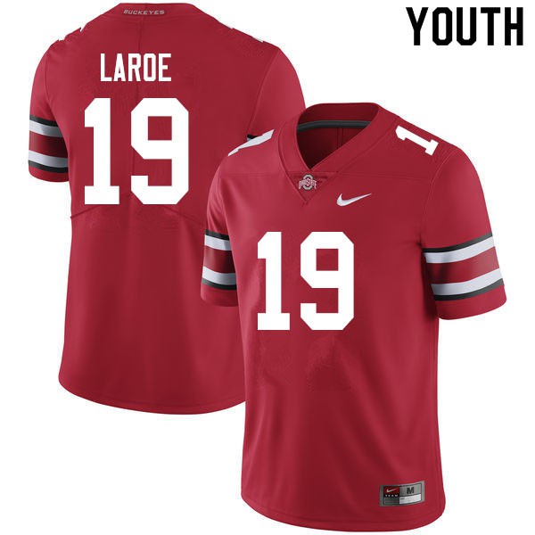 Ohio State Buckeyes #19 Jagger LaRoe Youth Official Jersey Scarlet